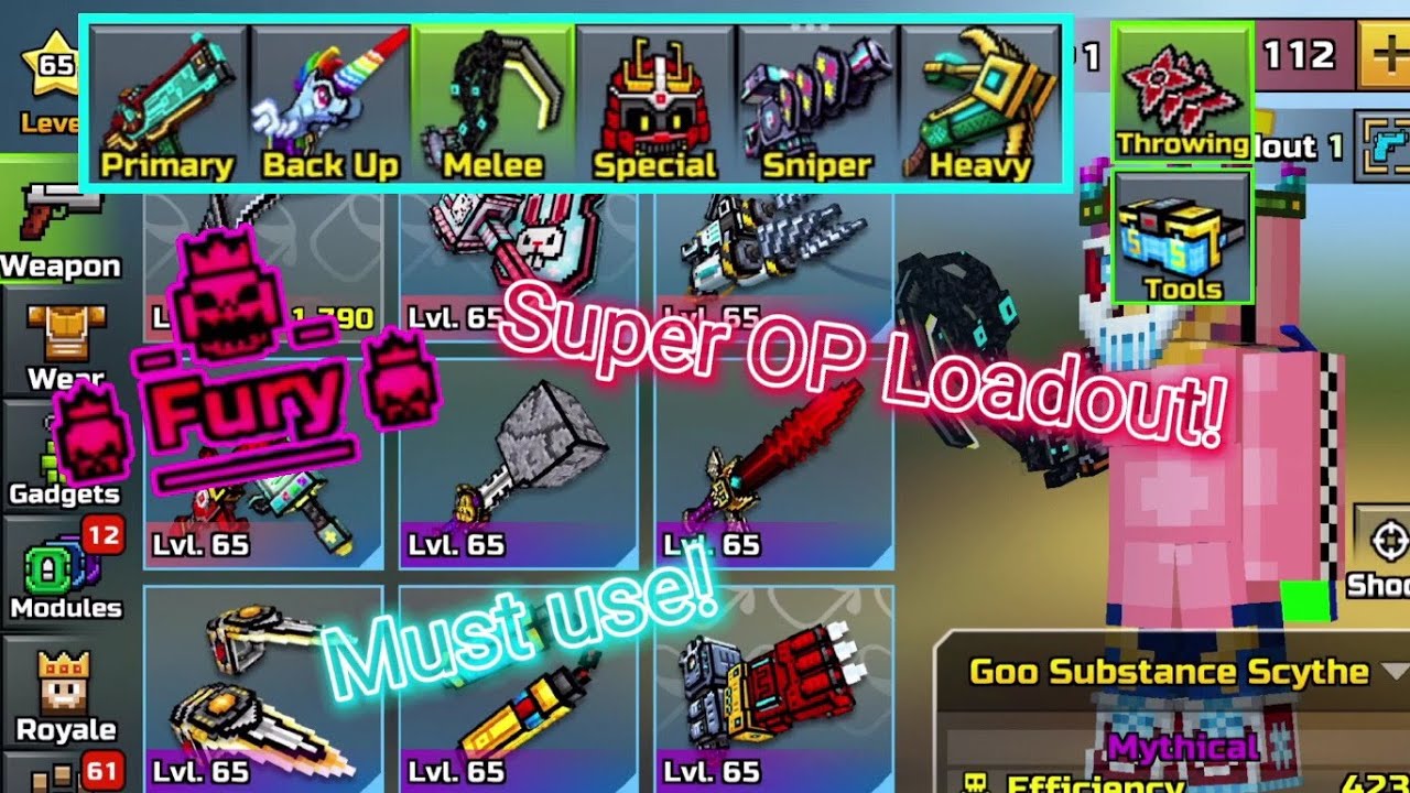 SUPER OP Loadout in Pixel gun 3D Use this!