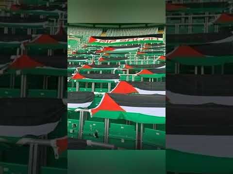 تخصيص جماهير نادي سيلتيك الاسكتلندي جزءا من مدرجاته لأعلام فلسطين