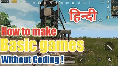 How to make a basic game without Coding | HD | Hindi