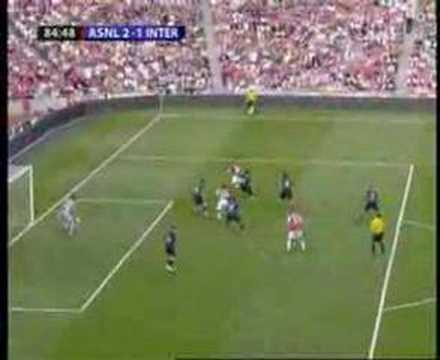 Robin Van Persie goal against Inter Milan Arsenal 2-1 Inter