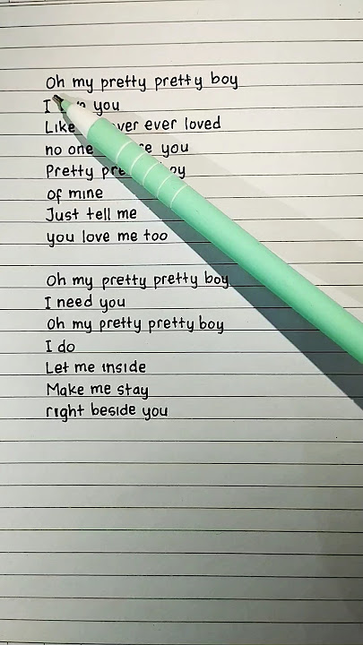 Let's sing and learn English : Pretty Boy #shorts