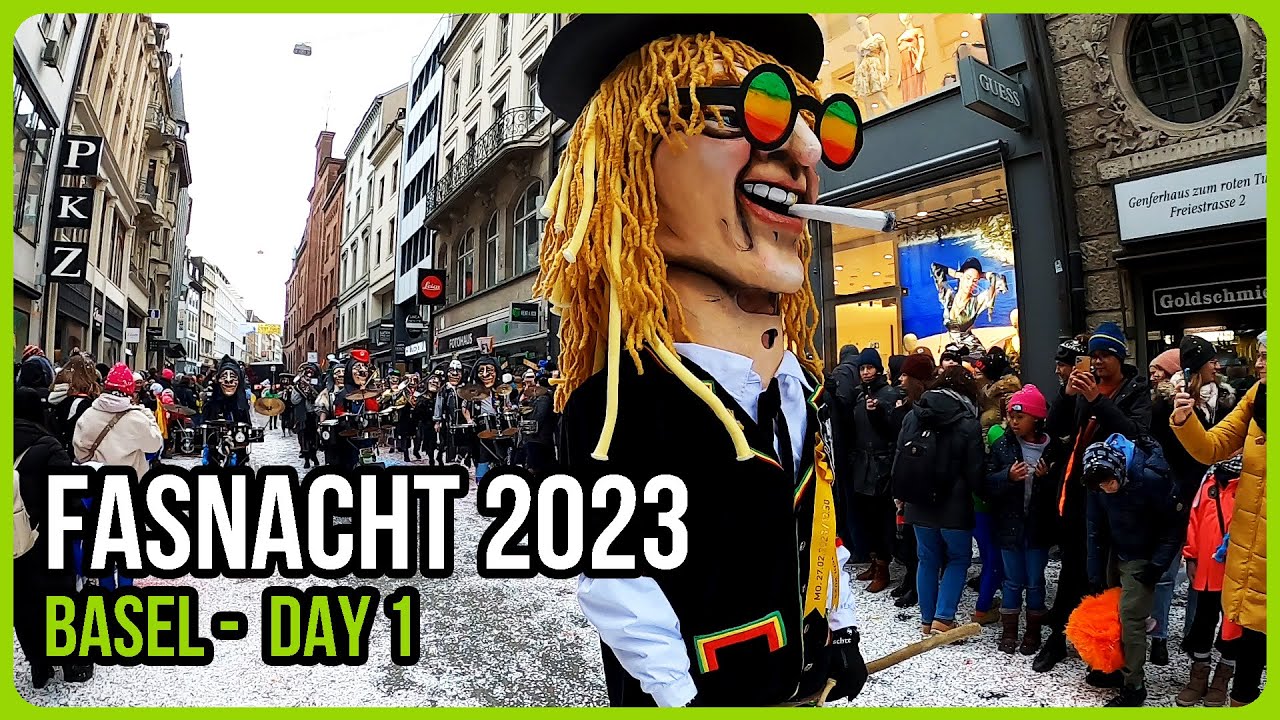 Fasnacht Basel 2023: Cortège am Montag | Fasnachtsumzug | Guggenmusik | Switzerland