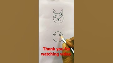 Dog face with circles drawing #special #drawing #trending #viral #shorts @vennytinkuvlogs