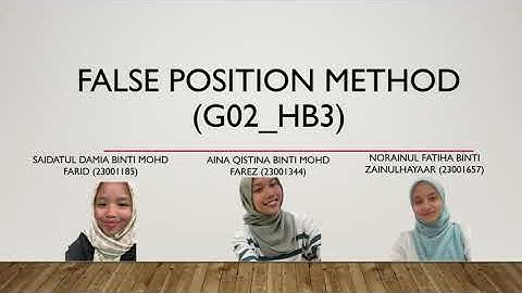 HB3_G02_FALSE-POSITION METHOD IN MICROSOFT EXCEL (FP)