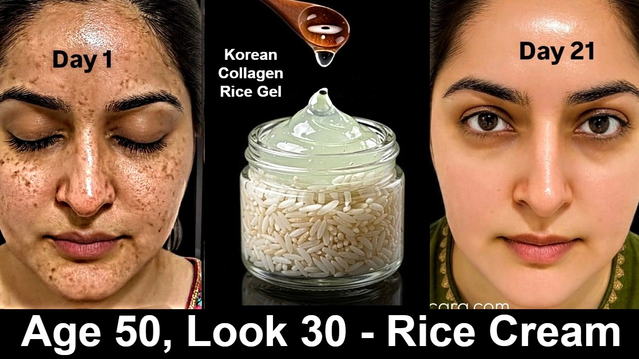 Homemade Rice Night Cream for Glowing Skin, Remove Wrinkles & Skin ...