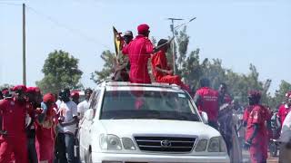 NUP caravan causes traffic on Kampala-Mbarara highway