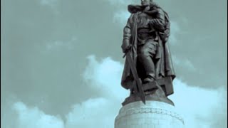 Памятник воину освободител открыт, 9 мая 1949, Берлин, Германия, Трептов парк, кинохроника