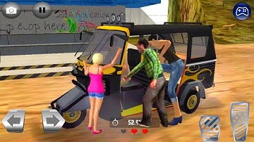 Offroad Tourist Tuk Tuk Auto Rickshaw Driving Games || Auto Rickshaw Gameplay 02 🛺 || Crazy Gameplay