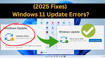 How to Fix Windows 11 Update Errors? Update Failed Error (2025 Fixes✅ )