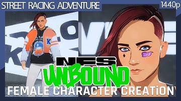 Need for Speed Unbound (2022) Female Character Creation - RTX 3070Ti (No commentary) 1440p
