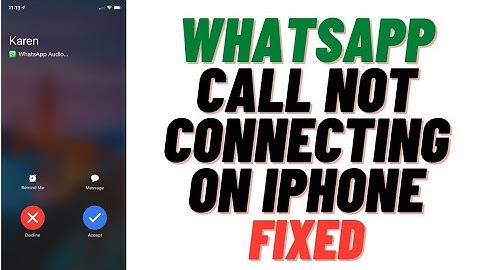 How To Fix WhatsApp Call Not Working In iPhone !! WhatsApp Call Not Connecting On iPhone Fixed