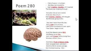 Emily Dickinson Poem 280 and 328 Analysis Revision Part 1