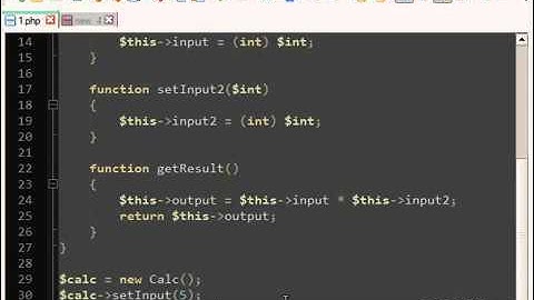 PHP OOP Tutorial 3   Scope & Calculator