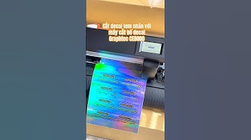 Cắt bế decal tem nhãn với máy cắt decal Graphtec CE8000