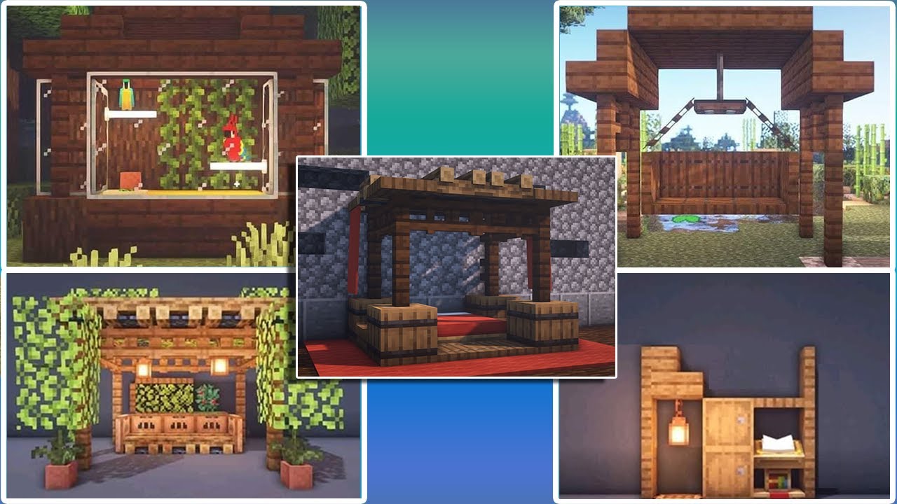 Minecraft PE/W10 5 Decoraciones BRILLANTES para tu mundo SUPERVIVENCIA YouTube