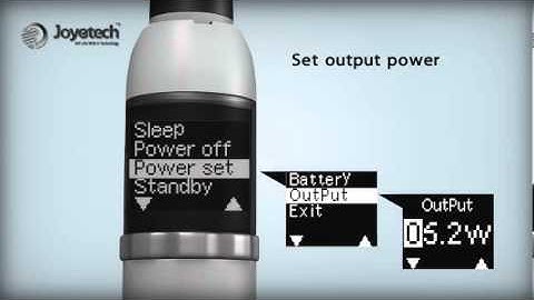 Electronic Cigarette User Guide Video | Joyetech eVic