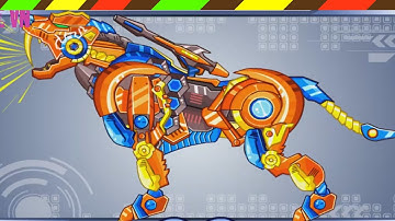 Lắp ráp robot Khủng long chiến đấu - Robot Tiger