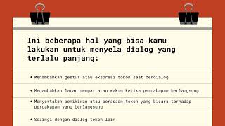 Tips Menulis Dialog