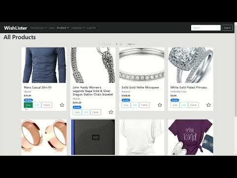 WishLister - Code Labs 2022 Full Stack Ruby on Rails project