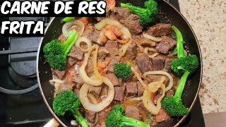 COMO HACER CARNE DE RES FRITA CON BROCCOLI