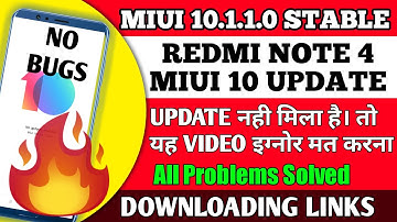 MIUI 10.1.1.0 STABLE UPDATE FOR REDMI NOTE 4 || MIUI 10.1.1.0 REDMI NOTE 4 UPDATE | REVIEW