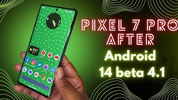 Google Pixel 7 Pro Review After Android 14 Beta 4.1 | I