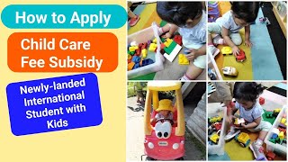 CHILD CARE FEE SUBSIDY IN CANADA - INTERNATIONAL STUDENT WITH 2 KIDS
