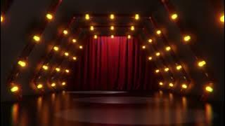 3D Abstract Green Screen Red Carpet Award Curtain Backdrop Stage Hallway Grand Opening  Free footage