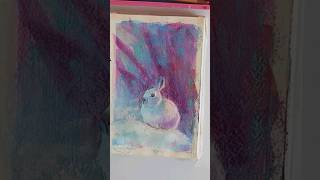 Run Rabbit #drawing #draw #mixedmedia #sketch #sketchbook #oilpastel #pastel #artist