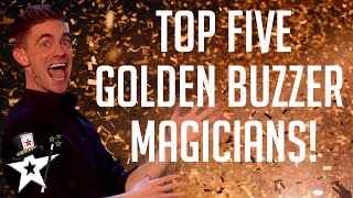 TOP 5 Magicians Who Got GOLDEN BUZZERS on Got Talent!