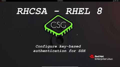 RHCSA RHEL 8 - Configure key-based authentication for SSH