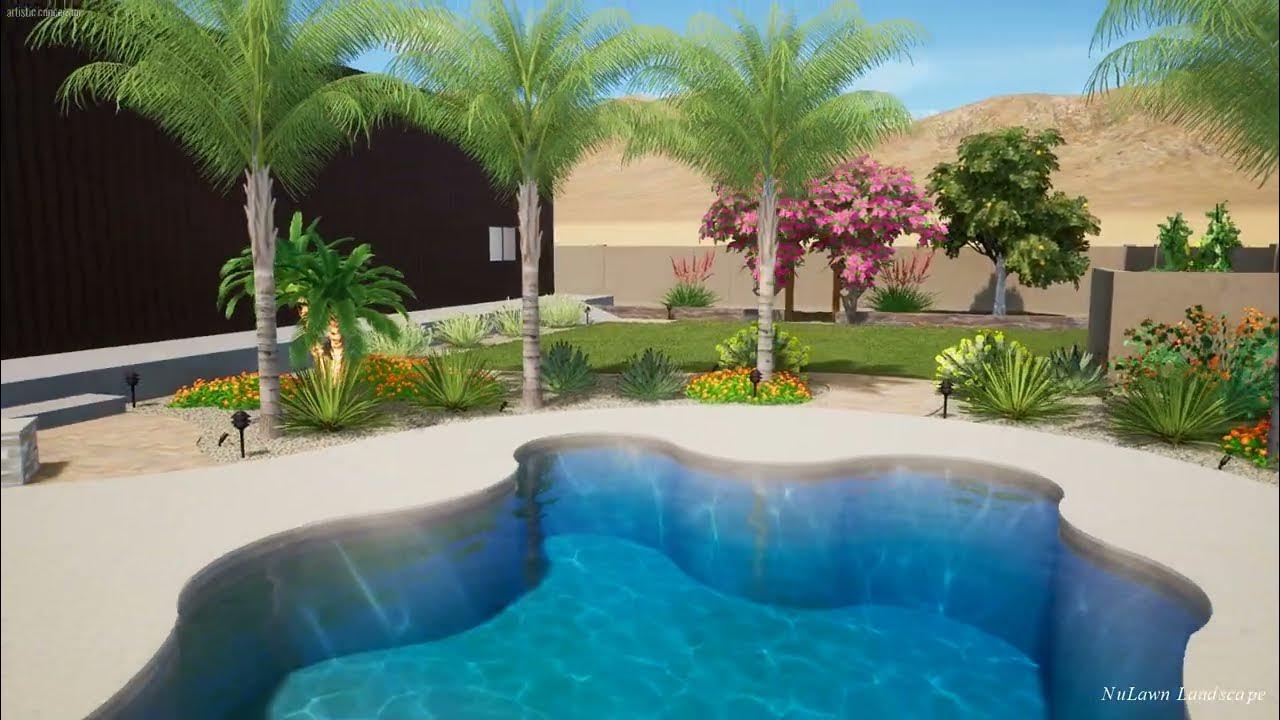 NuLawn Landscape Gilbert, AZ. Backyard Landscape YouTube