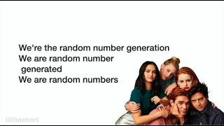 Riverdale 4x17 - Random Number Generation (Lyrics)(Full Version) by Casey Cott, Lili Reinhart, KJ...