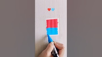 How to Make a Gradient with a Paint Markers #shorts