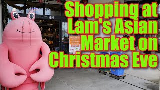 Last Minute Shopping During Christmas Eve At Lam's Seafood Asian Market in Tukwila, WA