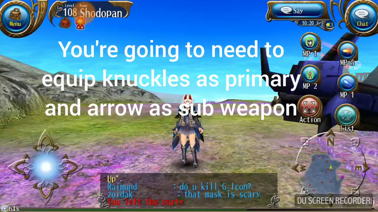 Toram Online 0mp Combo! Hadou Build (Chariot Spam)