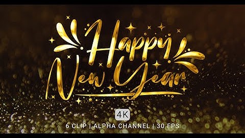 Happy New Year 2024 Text Animation | Motion Graphics template - Envato elements
