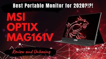 Best Portable Monitor for 2020?? | MSI Optix MAG161V Ultra Thin Portable Monitor Review and Unboxing