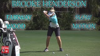 BROOKE HENDERSON SLOW MOTION FAIRWAY WOOD GOLF SWING 1080 HD