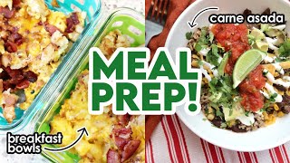 ✨ REAL LIFE MEAL PREP TO USE UP STUFF IN MY FRIDGE!  BURRITO BOWLS, CUPCAKES, WASHING PRODUCE