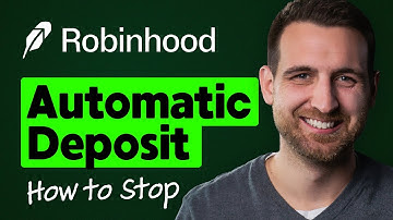 How to Cancel Automatic Deposit on Robinhood