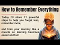 How To Remember Everything 17 Proven Steps To Train Your Memory Learn Faster Graded Reader