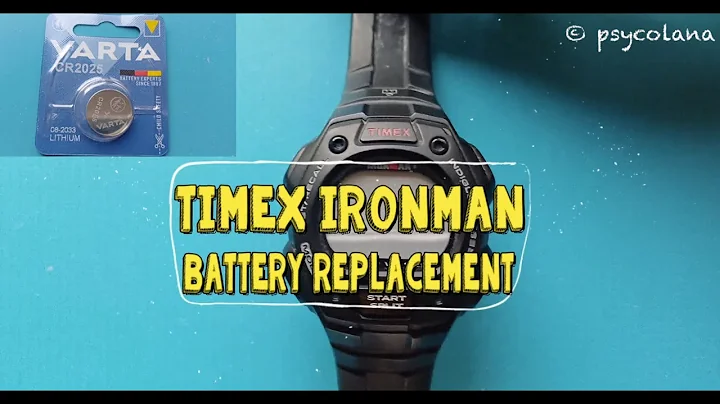 Timex Ironman Battery Replacement