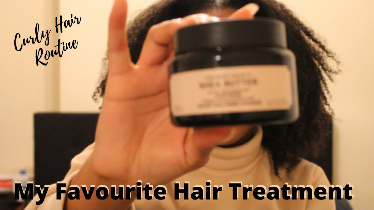 The Body Shop SHEA BUTTER HAIR MASK | Hair Treatment | My Curly Hair  Routine - YouTube