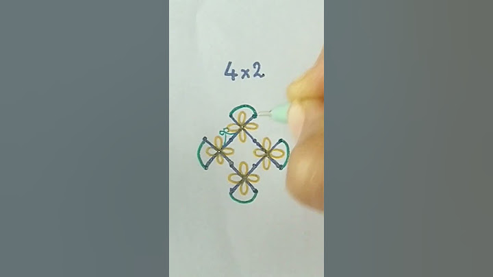 4×2 Simple cute rangoli design #shorts