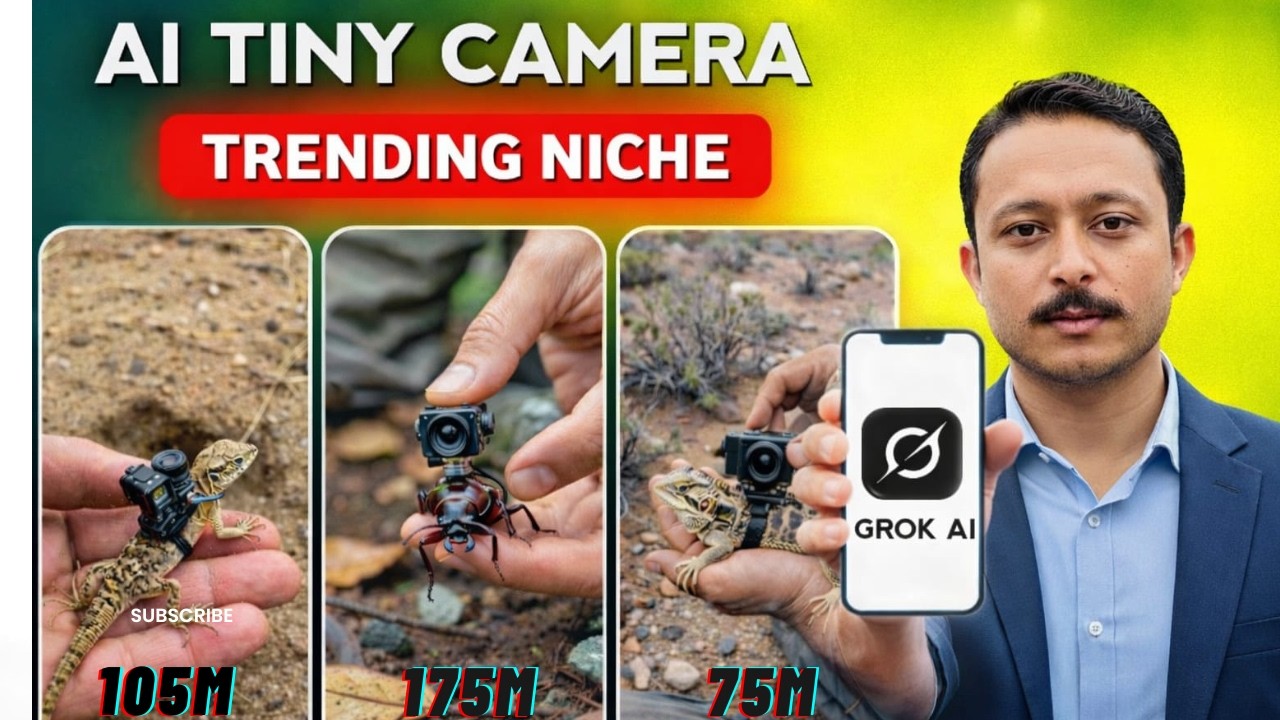 AI Tiny Camera Insect 😱 | Viral Micro Camera Mount Animal Videos Using ...