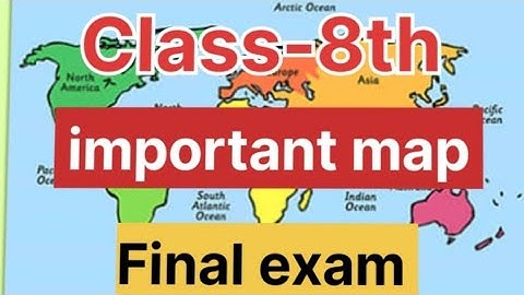 Last minute revision class 8 SST important map /ncert class 8th sst final exam paper master map bts