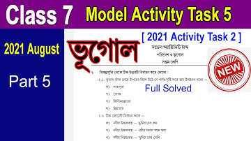 Class 7 model activity task geography part 5 2021//Class 7 Geography activity task part 5