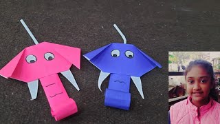 Blowing Elephant with Origami