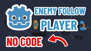 Enemy Follow Player in Godot | no code | Visual Scripting